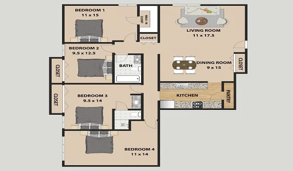 Floor Plan and Price